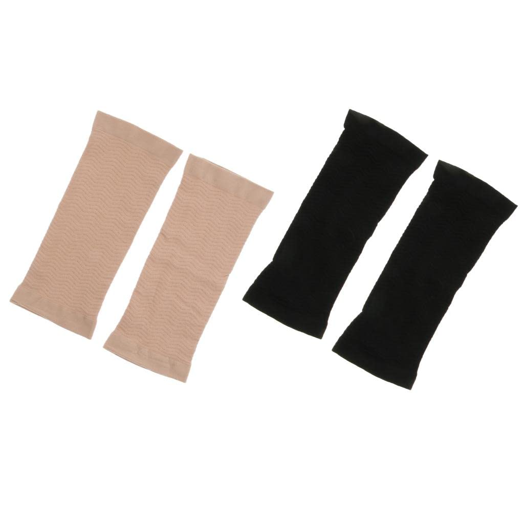 HEAVENGLOW 2Pairs Women Sports Upper Arm Shapewears Slimmer Shaper Sleeves Wrap Skin-picture-25