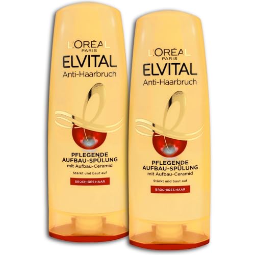 L'ORÉAL Paris Elvital - Acondicionador antirotura, 2 unidades de 250 ml