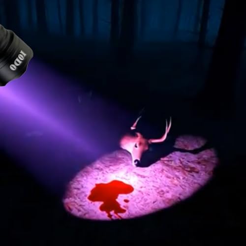 Ausbond Blood Tracking Light for Hunting Deer with Special Filter Make The Blood Trail Highlighted Easy to Wounded Prey Essential Tool for Hunter Gifts (Blood Tracking Flashlight for Hunting)
