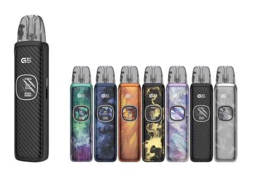 Uwell Caliburn G5 Pod System Kit 1600mAh 3ml �ő�35W MTL RDL�Ή� HD�f�B�X�v���C Type-C�}���[�d GPP�|�b�h�Ή� �d�q�^�o�R Vape ���[�E�F�� (�x�C�v�o���h�Z�b�g) (Black Ca