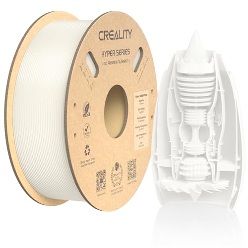 Image of Creality Hyper ABS Filament for K1 /K1 Max /K2 /K2 Plus, Official 3D Printer Filament ABS 1.75mm for High-Speed Printing Convenient Open Printing Filament, 1kg(2.2lbs) Spool(White)