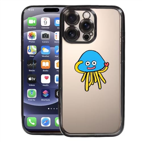 ドラクエ iPhone 16/15/14/13/12/11ケース スマホケース 対応 クリア アイフォン16/15/14/13/12/11 携帯電話ケース 透明 レンズスタンド付き スタンド機能 レンズカバー付き PC背面+TPUバンパー おしゃれ 耐衝撃