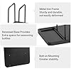 Mkono Napkin Holder for Table Farmhouse Wooden Napkin Dispenser Rustic Paper Napkin Storage for Kitchen Dining Room Coffee Bar, Black (Salt and Pepper Shakers not Included)