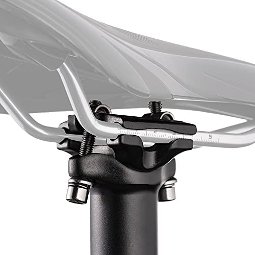 Funn Crossfire Tige de Selle de vélo Longueur 350 mm Diamètre 27,2 mm/30,9 mm/31,6 mm Alliage d'aluminium AL6061 forgé 3D Tête et Tige en Une pièce