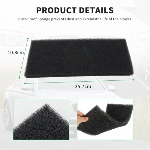 Image of 64119216222 Blower Motor dust-Proof Sponge encryption Filter 2009-2018 For 5,7 Series F01 F02 F06 F07 F10 F11 F12 F13 F18 530i 528i 640i Replacnt # 64116987597 809107401 897902001