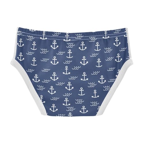 Boys' Exclusive Briefs Toddler Underwear 95% Combed Cotton Boxerbriefs 2T Anchor and Wave Pattern 192
