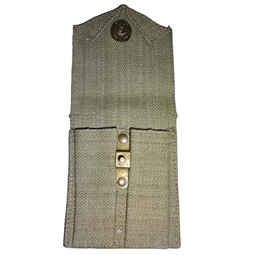 Wwii Us M1911A1 .45 Wooden Pistol Grips With Pouch - Reproduction #TOP7