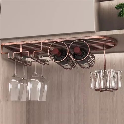 Soporte para botellas y copas de vino, color dorado miniatura 6