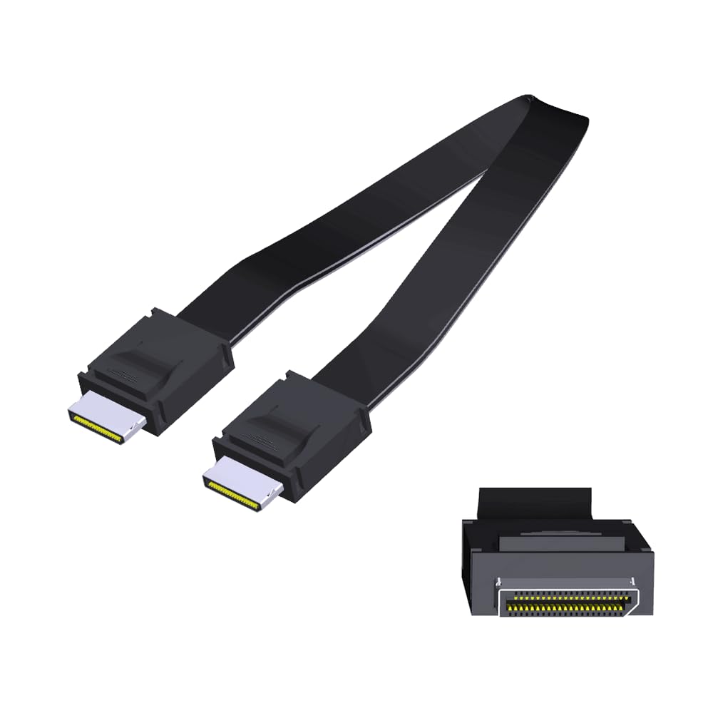 ADTLINK Oculink SFF-8611 Male to SFF-8611 Male SSD Data Active Cable Gen4 64G/BPS(F9934-50cm)