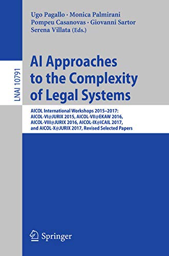 Buy AI Approaches to the Complexity of Legal Systems — BookShops.in