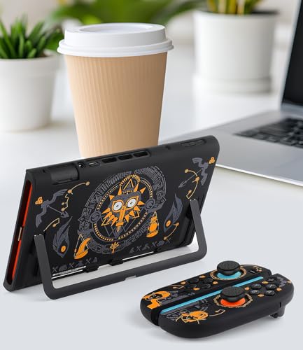 Image of Dockable Protective Case for Switch 2 (2025), Slim Hard PC Shell with Detachable Joy-Con Cover, Anti-Scratch, Anti-Fingerprint, with 2 Thumb Grips