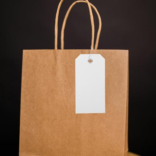 Étiquettes de bagage PVC blanc lot de 100 réutilisables pour voyage et paquet - 6