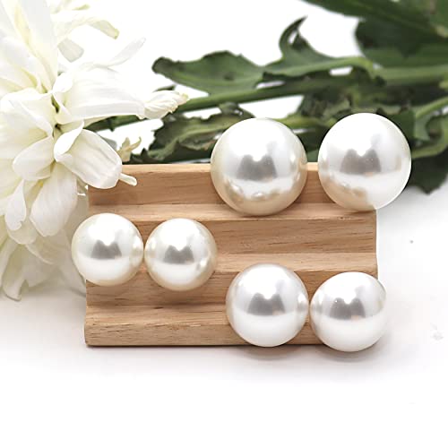Kenneth Jay Lane Oversized Frameless Pearl Clip Earrings (20Mm) #TOP4