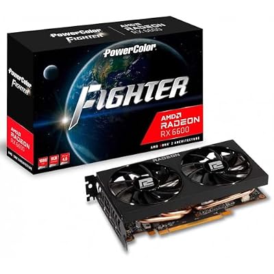 PowerColor Fighter AMD Radeon RX 6600 Graphics Card with 8GB GDDR6 Memory