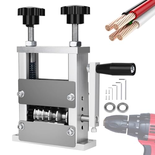 Máquina Pelacables Manual - Accesorio De Corte De Precisión Para Herramienta Eléctrica - Decapador de Cables Accionado por Taladro - Para Mantenimiento Industrial Proyectos Domésticos Y Reciclaje De C