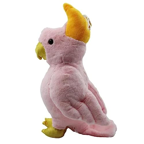 Image of Tickles Cute Parrot Soft Stuffed Plush Animal Toy for Kids Birthday Gift (Color: Pink; Size: 25 cm)