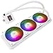 Thermalright FW 360 SE ARGB White-AIO CPU Liquid Cooler,IPS LCD Screen with 320 * 240 Resolution,for AM4/AM5,Intel LGA1700/1851,2-inch Magnet-Absorbent LCD Screen for Images-White,PC CPU Water Cooler