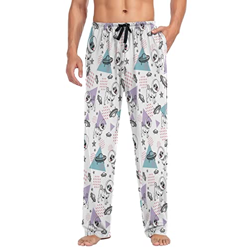 PAQGSREM Lizards Green - Pantalones de pijama para hombre, suaves, separados, pantalones de descanso para hombre, Multicolor, M