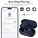 Wireless Earbuds for Samsung S26 S25 S24 Ultra S23 Plus, 5.2 Bluetooth Ear Buds Noise Isolating with Mic Touch HiFi Stereo Wireless Headphones for iPhone 17 Air 16 15 Pro Max 14/Pixel 10 9 Fold, Blue