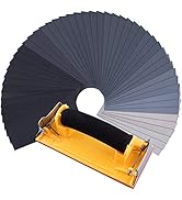 SIQUK 48 Pcs Wet and Dry Sandpaper with Sanding Block Sander 120 to 7000 Grits Sanding Paper Asso...