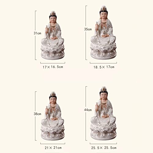 Statue Bouddha Avalokitesvara céramique pour éliminer le stress