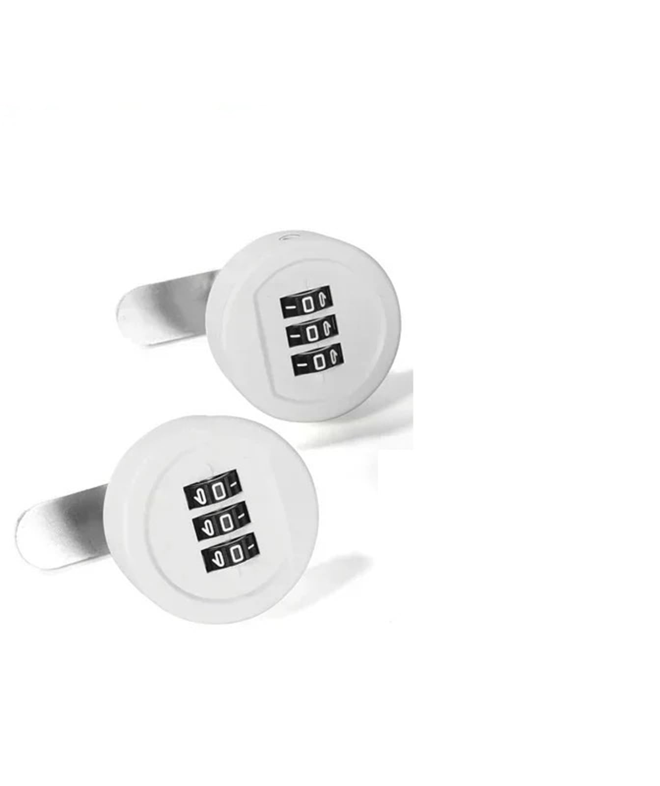 Serrure à came à combinaison anti-perte de clé pour porte et tiroir MA080 blanche
