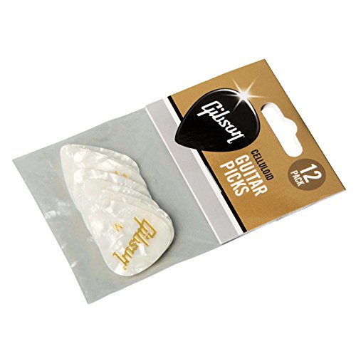 Gibson White Pearl Picks, Heavy