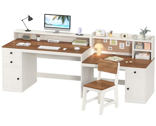 TVU 83 inch double desk