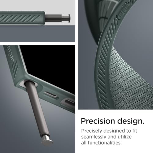 Image of Spigen Liquid Air for Samsung Galaxy S24 Ultra Case, Galaxy S24 Ultra Back Cover (2024) - TPU｜Abyss Green