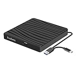 Froibetz CD DVD Drive for Laptop Type-C USB 3.0 CD Player DVD CD Burner Reader +/-RW ROM Compatible with MacBook Apple OS /Win11/ 10/7/8.1/XP