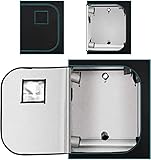 Grow Tent, 48"x48"x80" High Reflective Mylar with Observation Window Floor Tray for Hydroponic Indoo