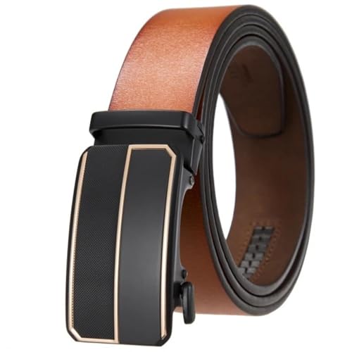 Ceintures rétro pour hommes en cuir véritable élégant et boucle robuste