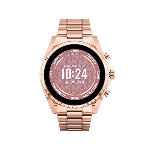 Michael Kors Gen 6 Bradshaw Stainless Steel Smartwatch Fitness Tracker , Rose Gold Tone-Mkt5133V #TOP7