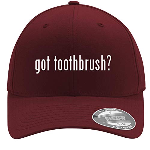 got Toothbrush? - Adult Men's Flexfit Baseball Hat Cap, Maroon, Large/X-Large