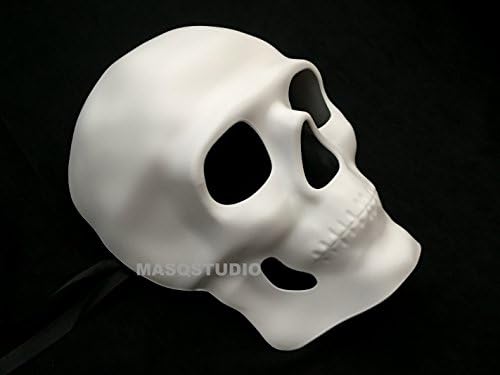 MasqStudioHalloween Cosplay Masquerade Skeleton Mask Day of the Dead Wear or Deco (White)