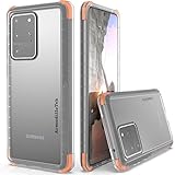 ArmadilloTek Cyber Ranger Designed for Samsung Galaxy S20 Ultra Case (2020 Release) - Clear/Orange