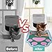 Unicorn Catcher Cat Litter Mat Quality Litter Box Mat Large Non-Slip Cat Litter Mat Litter Trapping Mat Soft Kitty Litter Mat Cute Cat Food Mat Cat Products Easy to Clean