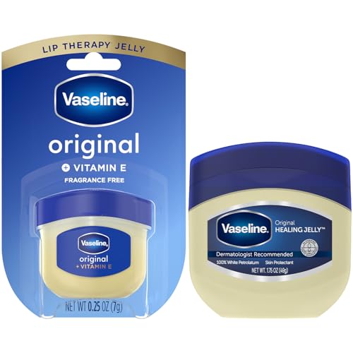 Vaseline Healing Jelly For Dry Skin and Eczema Relief Original 100% Pure Petroleum Jelly 1.75 Ounce (Pack of 1)