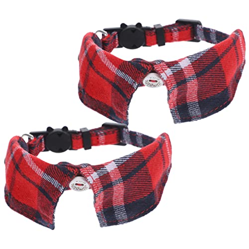 Collar de gato de cuadros Yardwe con acabados de alta costura britanica 6 unidades 4