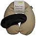 Happy Wraps Microwavable Herbal Neck Wrap & Free Sleep Mask - Hot Cold Aromatherapy Heating Pad for Shoulder and Neck Pain Relief Pillow - Stress and Migraine Relief - Heat or Freeze (Tan Cotton)
