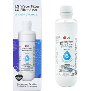 LG LT1000P – 6 Month / 200 Gallon Capacity Replacement Refrigerator Water Filter (NSF42, NSF53, and NSF401) ADQ74793501, ADQ75795105, AGF80300704, or AGF80300705 White