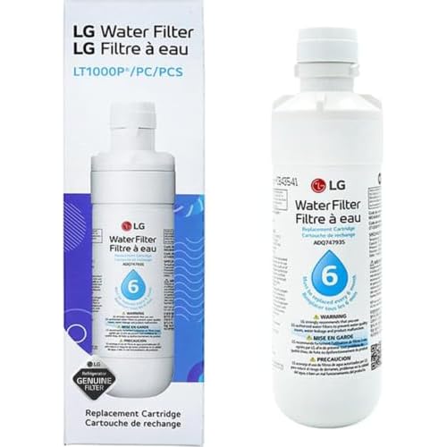 LG LT1000P - 6 Month / 200 Gallon Capacity Replacement Refrigerator Water Filter (NSF42, NSF53, and NSF401) ADQ74793501, ADQ75795105, AGF80300704, or AGF80300705 White