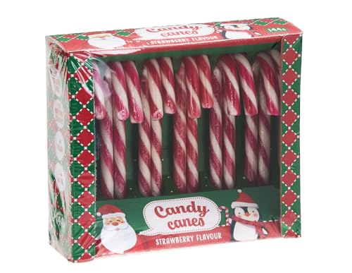 Beckys Candy Canes saveur fraise - 12 candy canes rouges et...