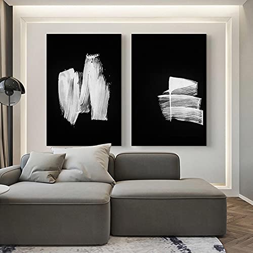 Affiches et impressions noir blanc toile murale salon chic 30x40cm