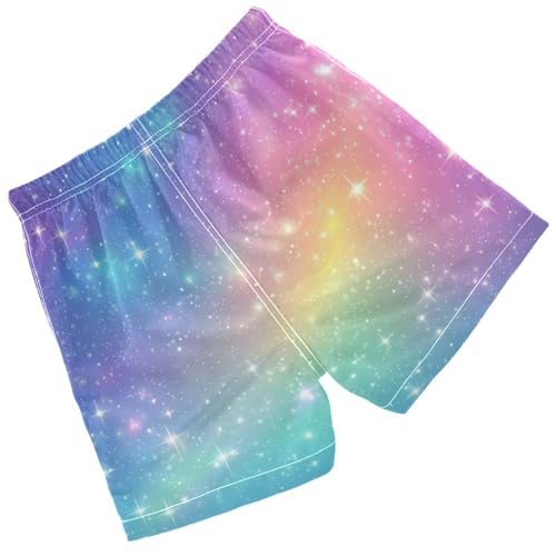 Pigsaly Boys' Swim Board Shorts Rainbow Gradient Sarry Boy's Swim Trunks Kids Swimwear S2