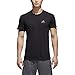 adidas Men's Training Ultimate Short Sleeve Tee, Black Heather, Large