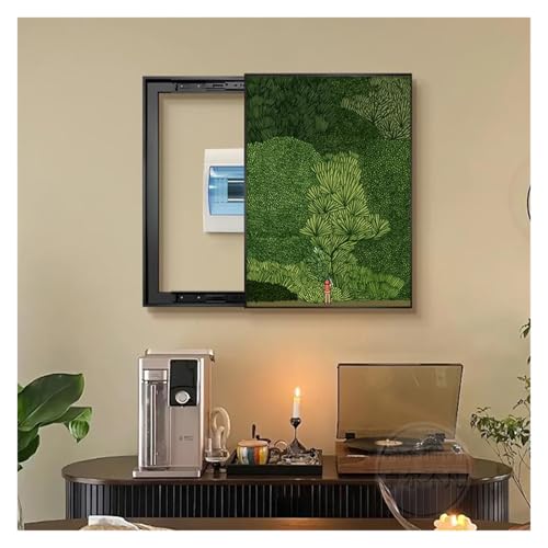 Panneau décoratif pour compteur électrique 60x80cm coulissant à droite en plexiglas