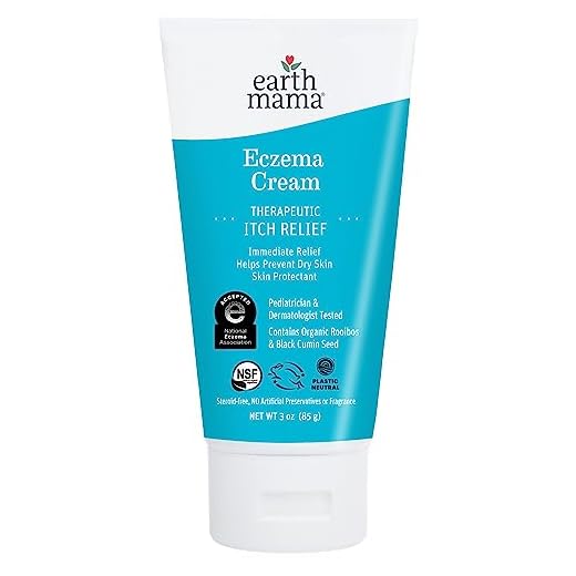 Earth Mama Eczema Cream | Immediate Therapeutic Itch Relief - Steroid, Fragrance & Artificial Preservative-Free, 3-Ounce Tube