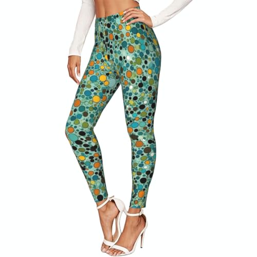 Leggings elásticos de burbujas anti rozaduras con pantalones estampados opacos