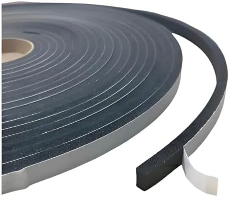 Fita de Espuma de Borracha 11mm x 10m Adesiva Vedação Porta Janel...